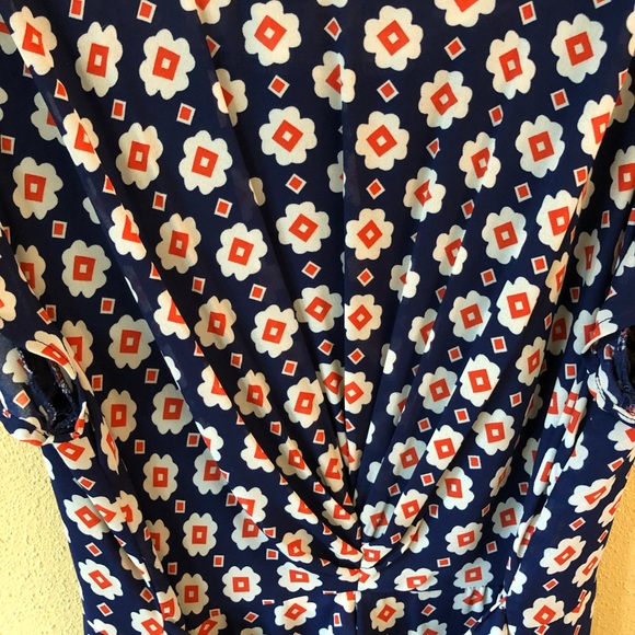 NWOT Yumi Faris Floral Print Cap Sleeve Dress - Picture 4 of 8